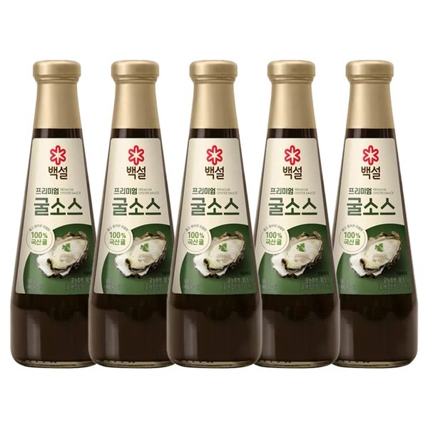 CJ제일제당 백설 프리미엄 굴소스 500g (5개)