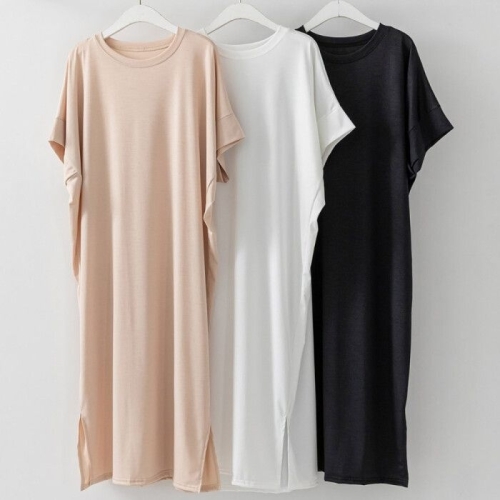 나야홍 빅사이즈트임원피스 V063L508 가벼운스판티셔츠원피스_이미지