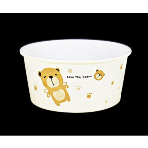 아이팩 520cc 종이그릇 곰돌이