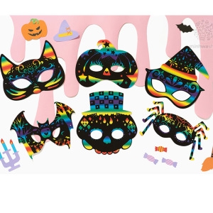 할로윈 스크래치 가면 만들기 6종