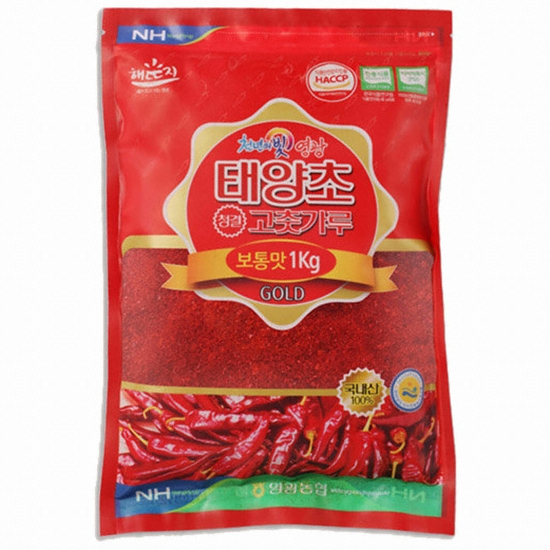 태양초 청결 고춧가루 골드 보통맛 1kg