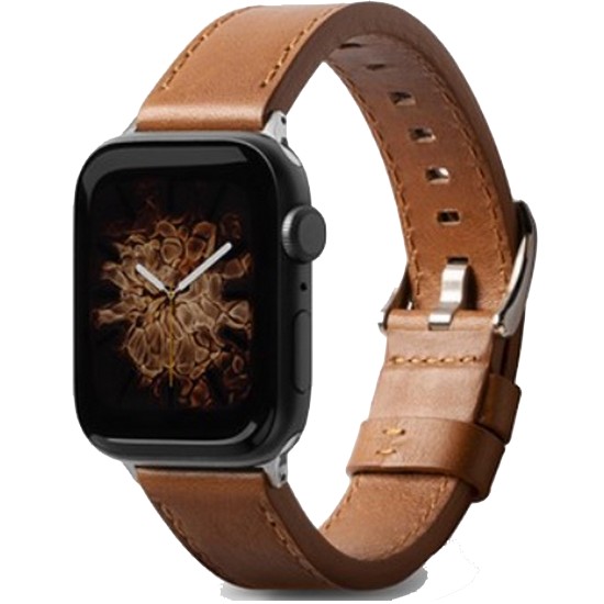 리어스 링케 갤럭시워치 레더원 클래식 가죽 시계줄 (브라운)