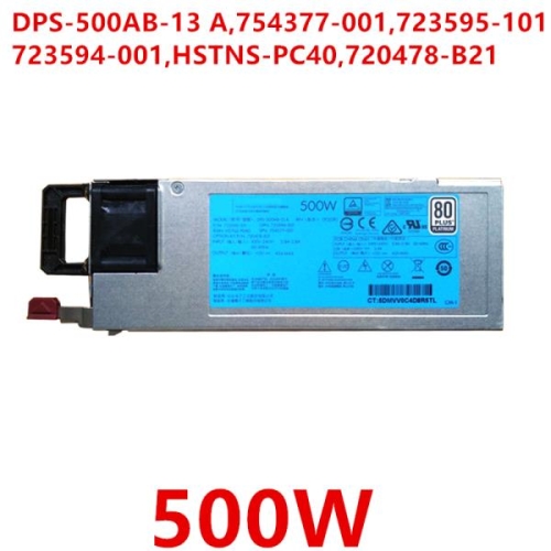 HP PSU for DL360 DL380 G9 500W Power Supply DPS-500AB-13 A 754377-001 7..