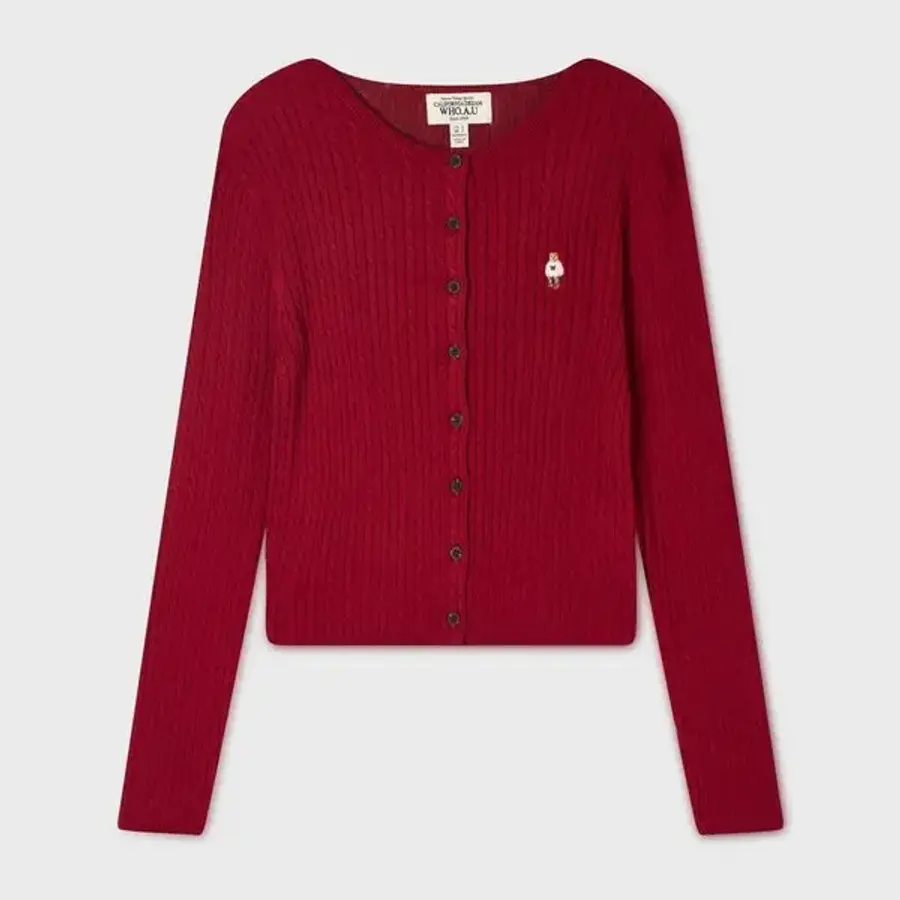 후아유 여성 High Gauge Cotton Cable Cardigan WHCKG4821F_이미지