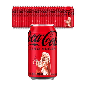 코카콜라음료 코카콜라 제로 크리스마스 에디션 350ml (24개)_이미지