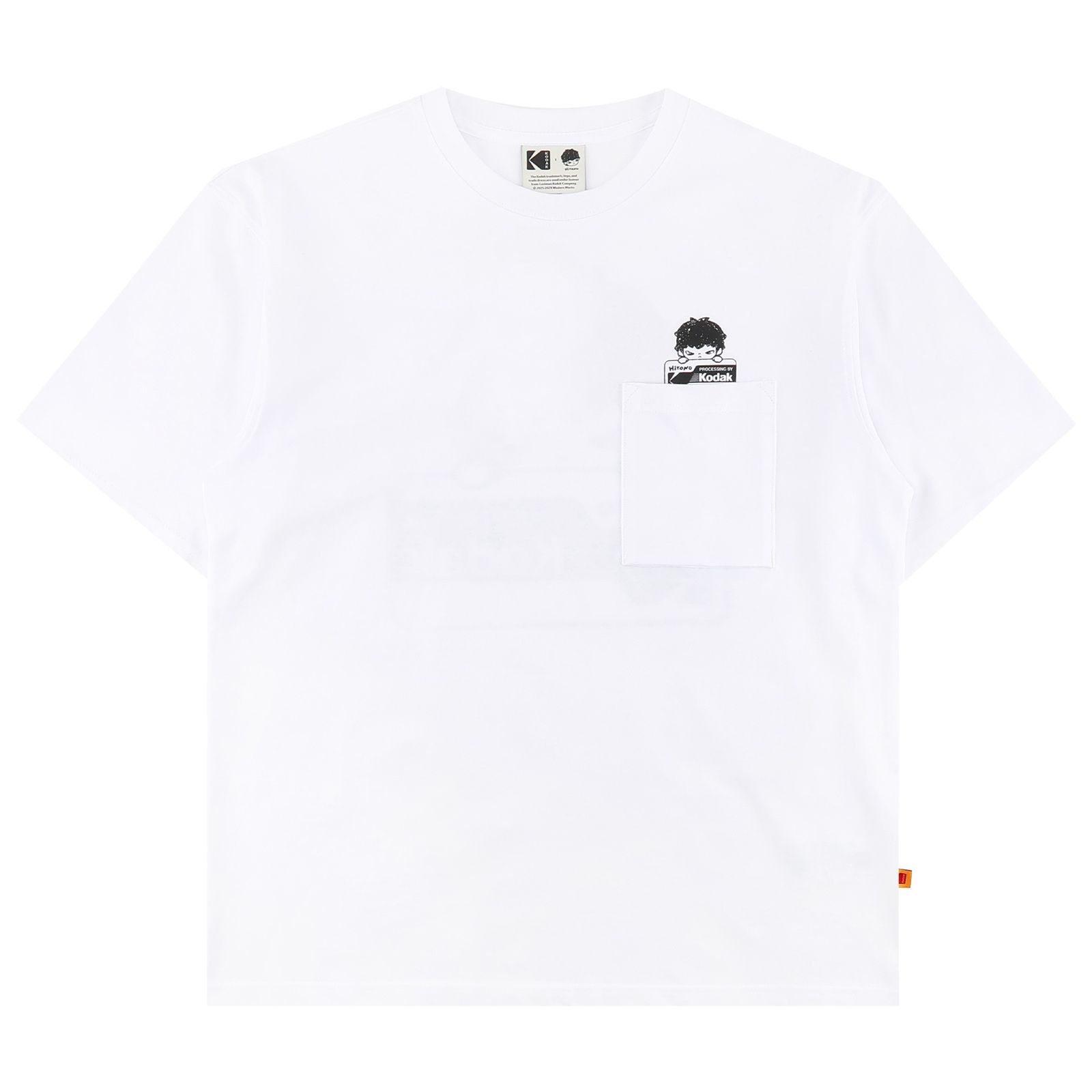 히로노 포켓 그래픽 반팔 티셔츠 K6223LRSH1WHT