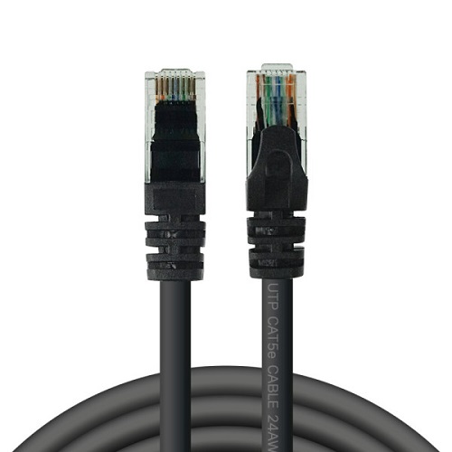 대원TMT CAT.5E UTP 블랙 랜 케이블 (1m, DWU534)