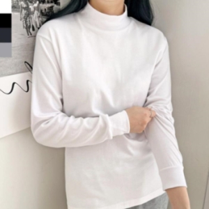 오노마 ONM 여자 겨울 가을 흰색 반목티 이너 데일리 19314365_이미지