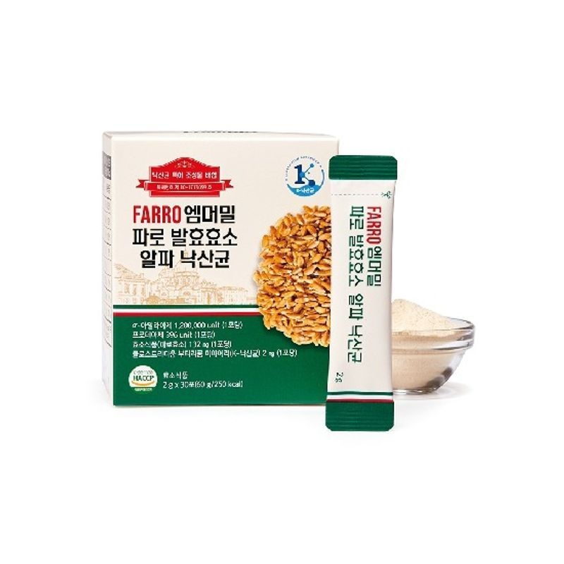 프롬바이오 FARRO 엠머밀 파로 발효효소 알파 낙산균 30포 (6개)_이미지