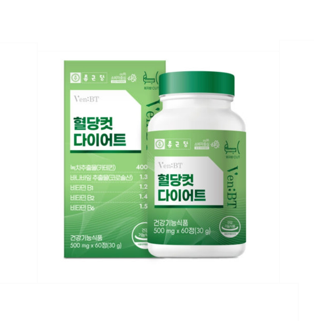 종근당 벤비티 혈당컷 다이어트 500mg 60정 (1개)_이미지