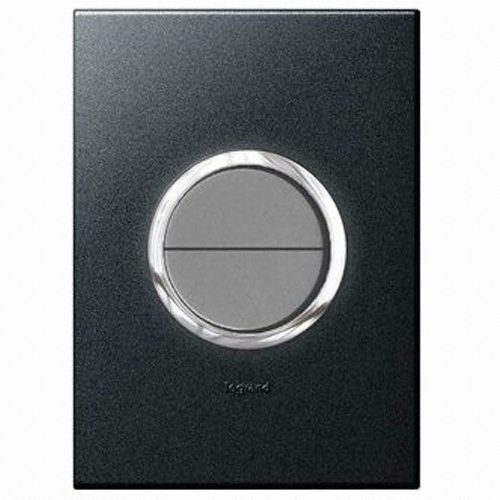 아테오 원형 스위치 2구 3로 그라파이트