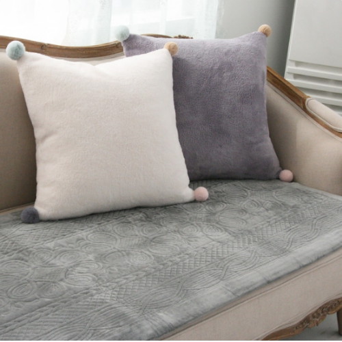 심플무드 퀼팅 극세사 소파패드 3인용