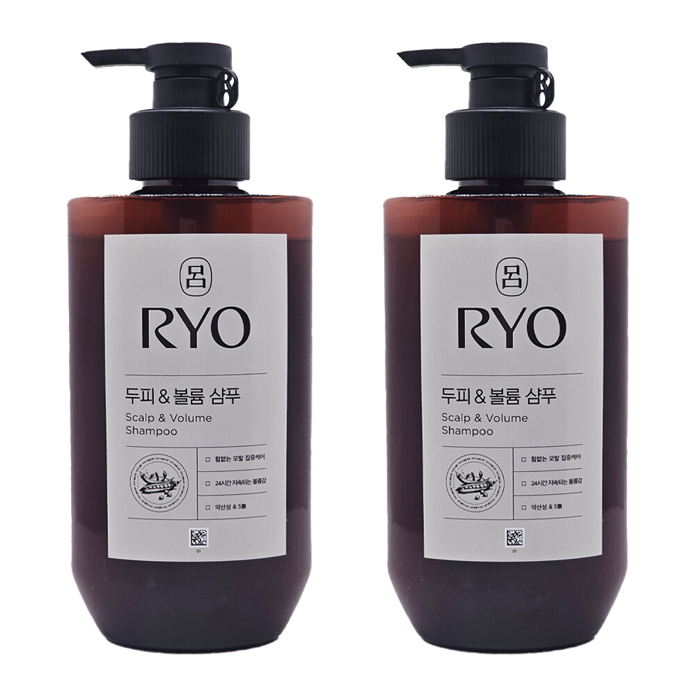 려 흑운 모근강화 볼륨케어 샴푸 400ml (2개)_이미지