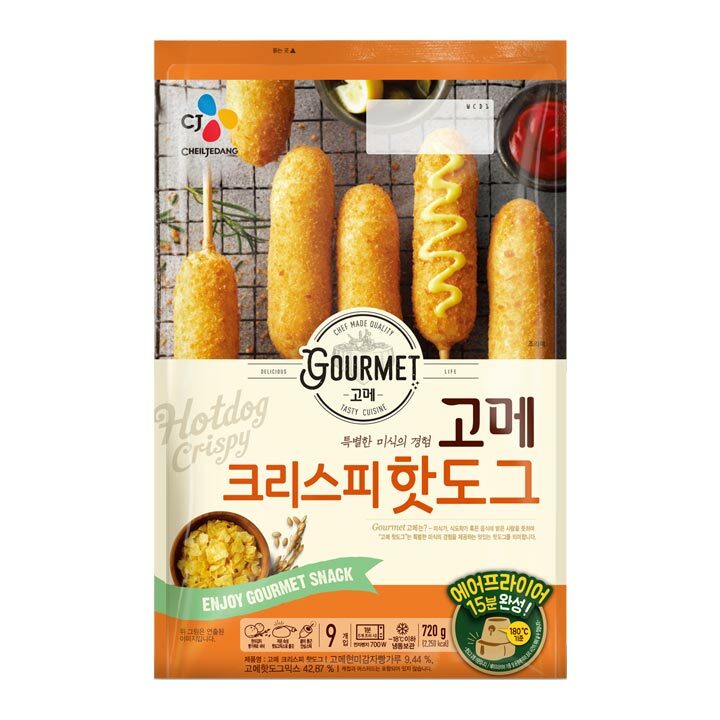 CJ제일제당 고메 핫도그 크리스피 720g이미지입니다. 누르면 해당 게시물로 새창이동합니다.
