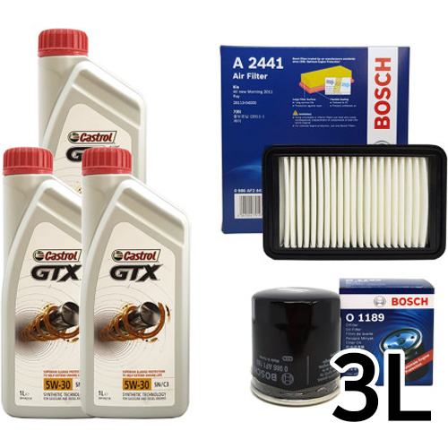 캐스트롤  GTX 5W30 + 보쉬필터 올뉴모닝 가솔린