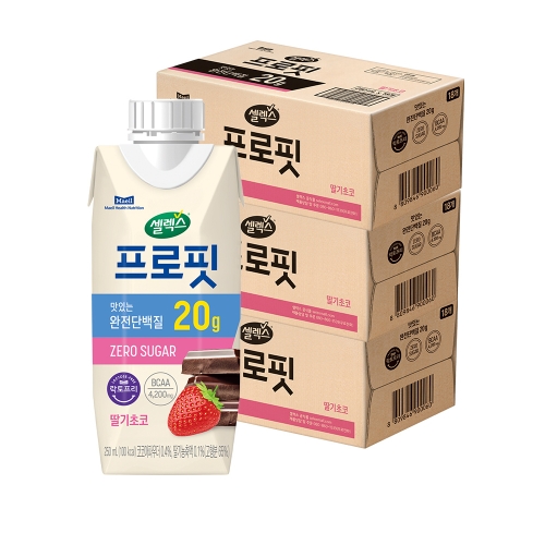 매일유업 셀렉스 프로핏 딸기 초코 250ml (54개)