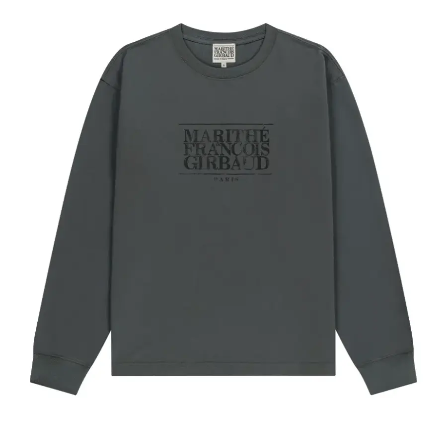 마리떼 크루넥 로고 롱 슬리브티 MFG46SLS202 CRC OTM STR WHT_이미지