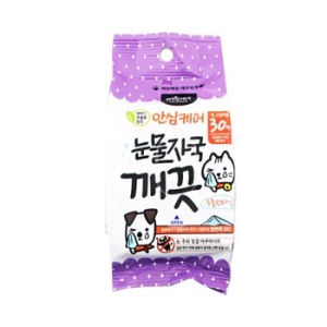 에티펫 눈물자국 깨끗 물티슈 30매 (1개)