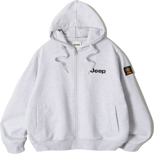 JEEP 남여공용 루즈핏 나침판 와펜 후드 집업 JO6TZU021_이미지