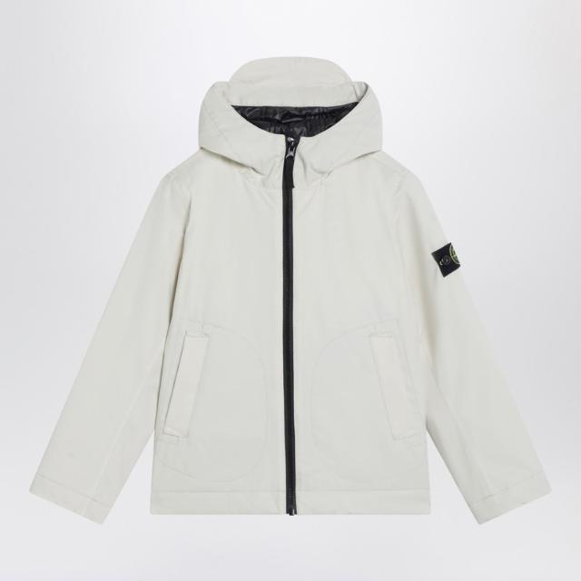 스톤아일랜드 Ivory zip jacket in polyester canvas 4100001-BS0A27/XL STONE-V0093 6.._이미지