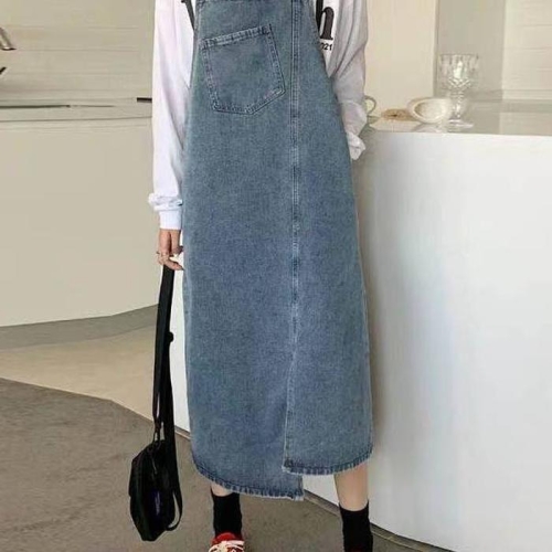 데님 멜빵 여성 스타일 캐주얼 디자인 패션 34164801A