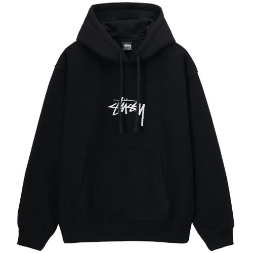 스투시 스탁 로고 자수 후드 118475 (블랙)_이미지