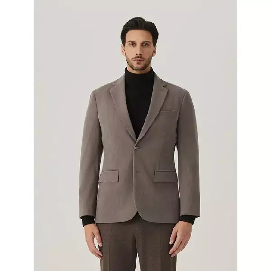 폴리 코듀로이 셋업 자켓 그레이 AM0EJK40334