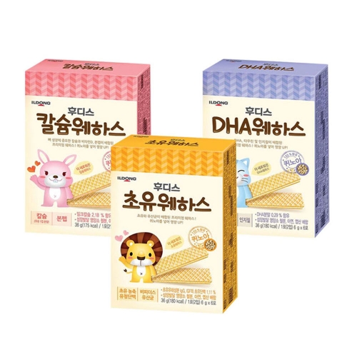 일동후디스 초유 웨하스 우유 36g (6개)_이미지