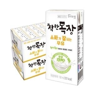 건국유업 착한목장 소화가 잘되는 <b>우유</b> 190ml