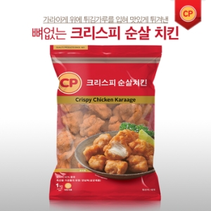 뼈없는치킨 크리스피 순살 치킨 가라아게 1kg 3pack 닭다리살