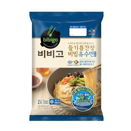 CJ제일제당 비비고 들기름 간장 비빔 유수면 630g (1개)