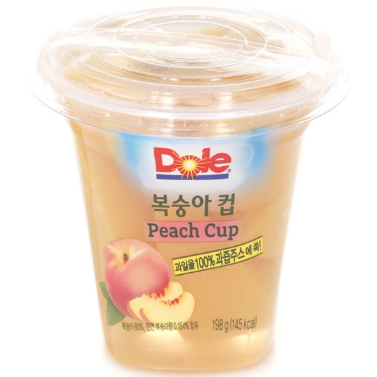Dole 복숭아 컵 198g (6개)_이미지