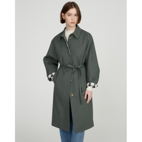 닥스레이디스 여성 소매 체크 배색 원피스 겸용 싱글 트렌치 코트 DLCO5B205K2이미지입니다. 누르면 해당 게시물로 새창이동합니다.