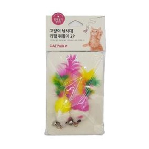  캣파우 고양이 낚시대 리필 쥐돌이 2P
