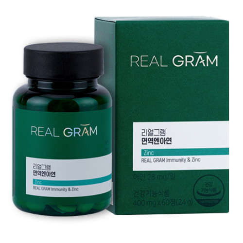 한국씨엔에스팜 리얼그램 면역엔아연 60정 (3개)