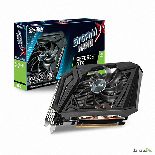 이엠텍 지포스 GTX 1660 STORM X NANO OC D5 6GB
