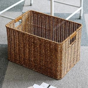 감성가구 라탄짜임 다용도 빨래 바구니 40x26_월넛1876959 13