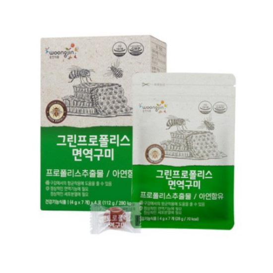 웅진 그린 프로폴리스 면역구미 28포 (6개)_이미지
