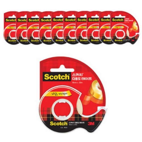 3M 스카치 583 다용도 테이프 18mm x 30m (11개)_이미지