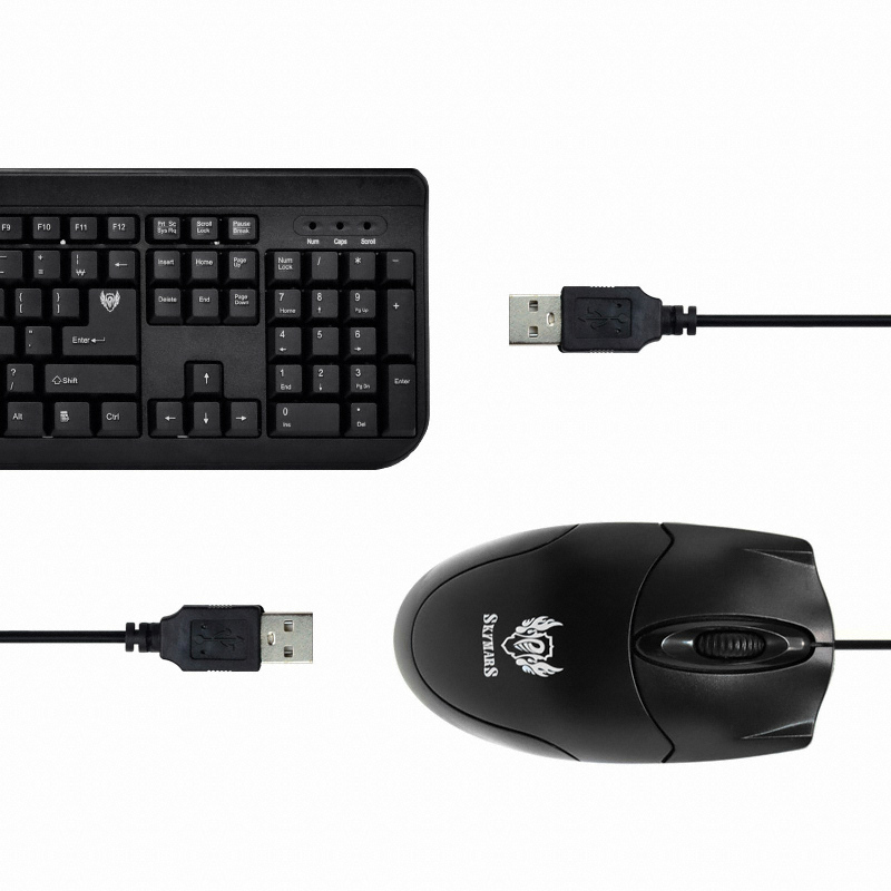 SKYMARS KM120 USB 키보드 마우스 세트 (키스킨 미포함)_이미지