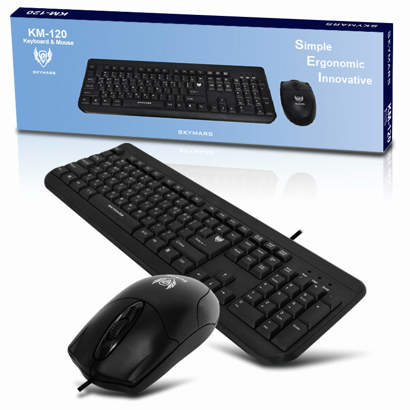 SKYMARS KM120 USB 키보드 마우스 세트 (키스킨 미포함)_이미지