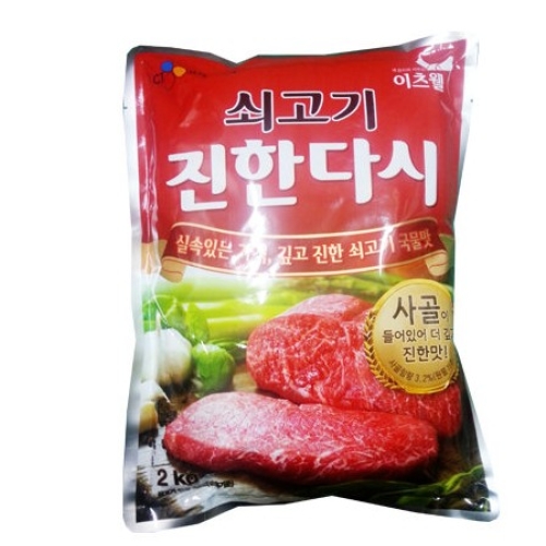CJ프레시웨이 이츠웰 쇠고기 진한 다시 2kg (1개)