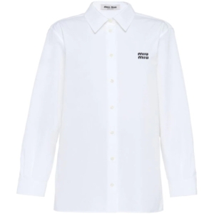 미우미우 남방 블라우스 MK1754S23110RG F0009 White