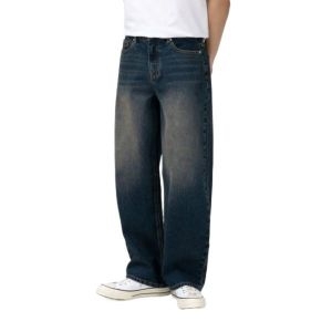 TOFFEE 모어 와이드 데님 팬츠 OIL WED INDIGO T1S-MWDPTWI 289533