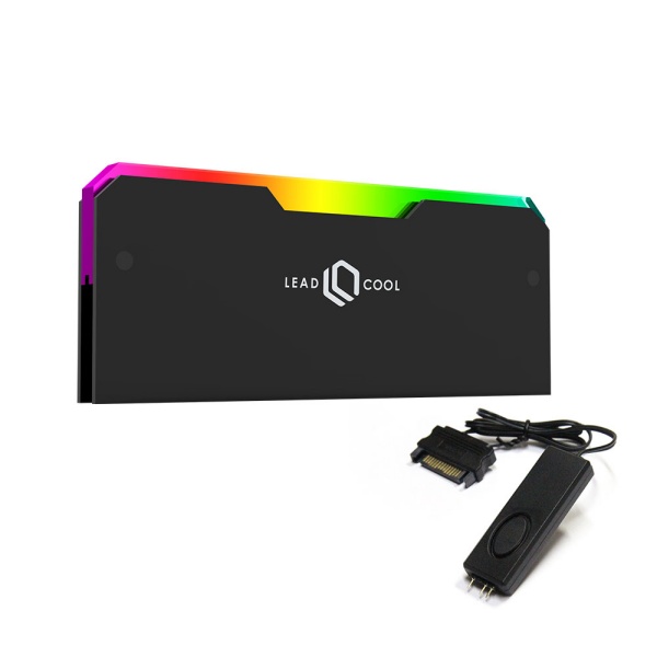 LEADCOOL RH-1 EVO ARGB 메모리 방열판 블랙 KIT (컨트롤러/1팩)_이미지