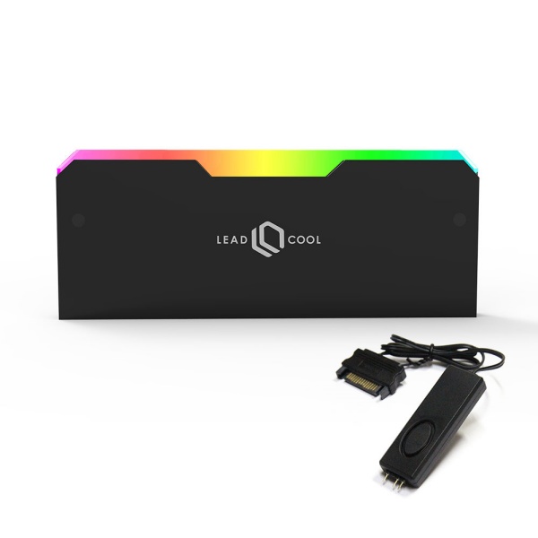 LEADCOOL RH-1 EVO ARGB 메모리 방열판 블랙 KIT (컨트롤러/1팩)_이미지