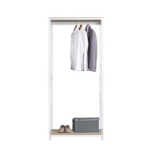 스피드랙 드레스룸 시스템 철제 행거봉1개 2단 행거 800x400 (180cm(높이))_이미지