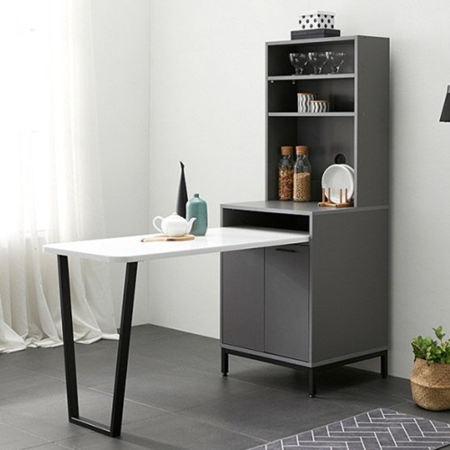 나무뜰 몽크 폭깊은 광파오븐 수납 식탁 상하부장 세트 600_이미지