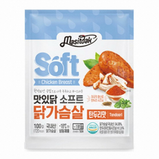 푸드나무 맛있닭 소프트 닭가슴살 탄두리맛 100g (7개)