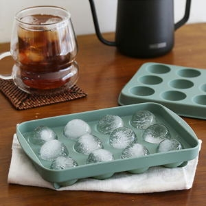 꾸미까 파스텔 실리콘 아이스몰드 얼음틀 원형 12구 4color